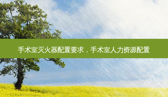 手术室灭火器配置要求，手术室人力资源配置-第1张图片-容颜讯