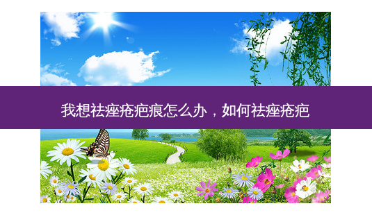 我想祛痤疮疤痕怎么办，如何祛痤疮疤-第1张图片-容颜讯