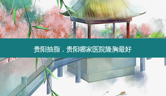 贵阳抽脂,贵阳哪家医院隆胸 *** 好-第1张图片-容颜讯 贵阳抽脂,贵阳哪家医院隆胸 *** 好-第1张图片-容颜讯
