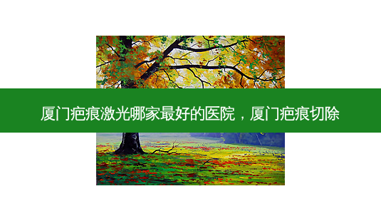 厦门疤痕激光哪家 *** 好的医院，厦门疤痕切除-第1张图片-容颜讯