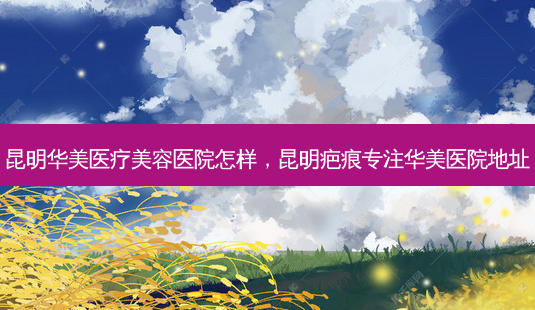 昆明华美医疗美容医院怎样，昆明疤痕专注华美医院地址-第1张图片-容颜讯