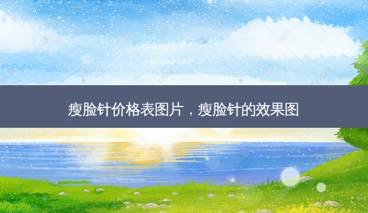 瘦脸针价格表图片,瘦脸针的效果图-第1张图片-容颜讯 瘦脸针价格表图片,瘦脸针的效果图-第1张图片-容颜讯