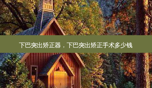 下巴突出矫正器,下巴突出矫正手术多少钱-第1张图片-容颜讯 下巴突出矫正器,下巴突出矫正手术多少钱-第1张图片-容颜讯