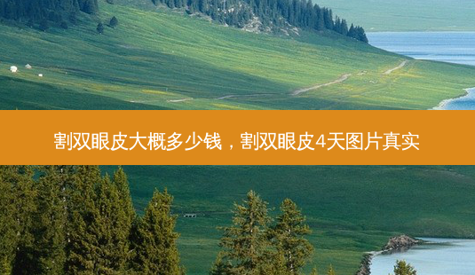 割双眼皮大概多少钱，割双眼皮4天图片真实-第1张图片-容颜讯