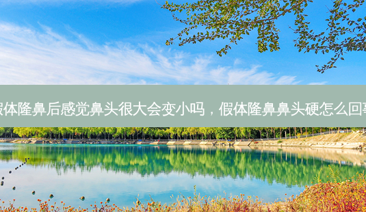 假体隆鼻后感觉鼻头很大会变小吗,假体隆鼻鼻头硬怎么回事-第1张图片-容颜讯 假体隆鼻后感觉鼻头很大会变小吗,假体隆鼻鼻头硬怎么回事-第1张图片-容颜讯