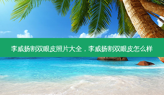 李威扬割双眼皮照片大全,李威扬割双眼皮怎么样-第1张图片-容颜讯 李威扬割双眼皮照片大全,李威扬割双眼皮怎么样-第1张图片-容颜讯