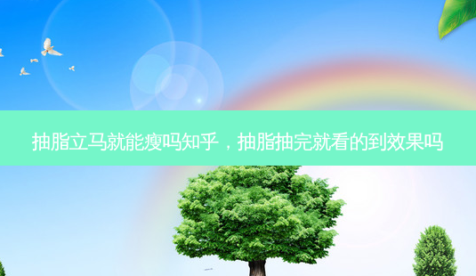 抽脂立马就能瘦吗知乎,抽脂抽完就看的到效果吗-第1张图片-容颜讯 抽脂立马就能瘦吗知乎,抽脂抽完就看的到效果吗-第1张图片-容颜讯