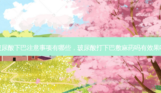 玻尿酸下巴注意事项有哪些，玻尿酸打下巴敷麻药吗有效果吗-第1张图片-容颜讯