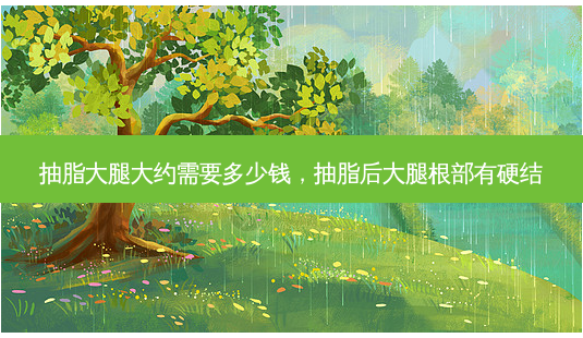 抽脂大腿大约需要多少钱,抽脂后大腿根部有硬结-第1张图片-容颜讯 抽脂大腿大约需要多少钱,抽脂后大腿根部有硬结-第1张图片-容颜讯