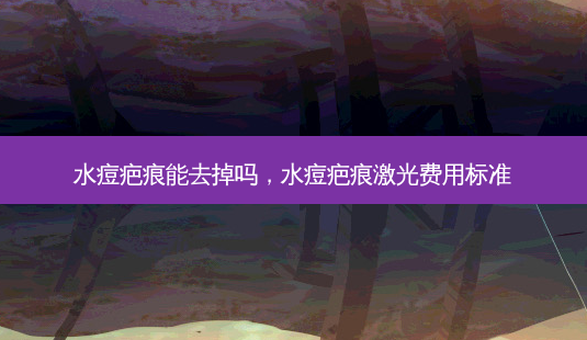 水痘疤痕能去掉吗,水痘疤痕激光费用标准-第1张图片-容颜讯 水痘疤痕能去掉吗,水痘疤痕激光费用标准-第1张图片-容颜讯