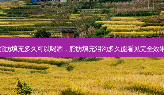 脂肪填充多久可以喝酒,脂肪填充泪沟多久能看见完 *** 果-第1张图片-容颜讯 脂肪填充多久可以喝酒,脂肪填充泪沟多久能看见完 *** 果-第1张图片-容颜讯