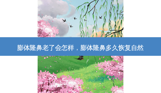 膨体隆鼻老了会怎样,膨体隆鼻多久恢复自然-第1张图片-容颜讯 膨体隆鼻老了会怎样,膨体隆鼻多久恢复自然-第1张图片-容颜讯