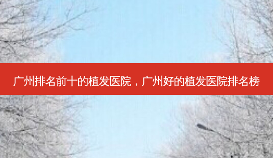 广州排名前十的植发医院,广州好的植发医院排名榜-第1张图片-容颜讯 广州排名前十的植发医院,广州好的植发医院排名榜-第1张图片-容颜讯