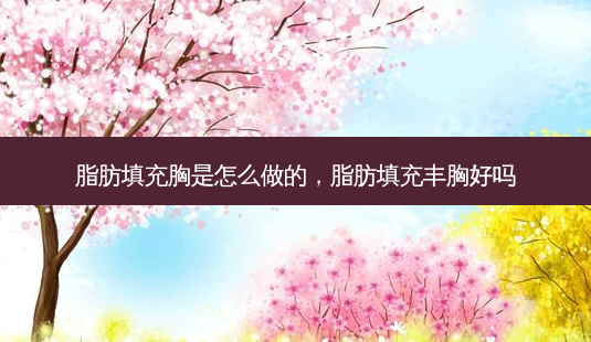 脂肪填充胸是怎么做的,脂肪填充丰胸好吗-第1张图片-容颜讯 脂肪填充胸是怎么做的,脂肪填充丰胸好吗-第1张图片-容颜讯