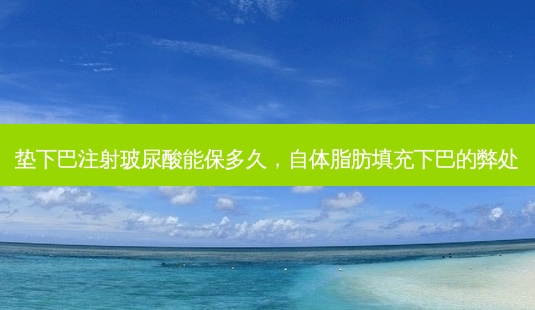 垫下巴注射玻尿酸能保多久，自体脂肪填充下巴的弊处-第1张图片-容颜讯
