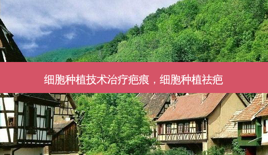 细胞种植技术治疗疤痕,细胞种植祛疤-第1张图片-容颜讯 细胞种植技术治疗疤痕,细胞种植祛疤-第1张图片-容颜讯