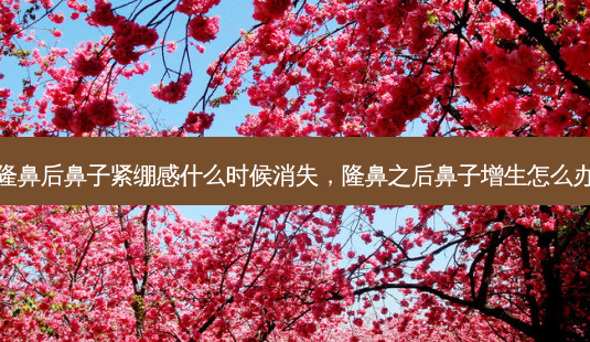 隆鼻后鼻子紧绷感什么时候消失,隆鼻之后鼻子增生怎么办-第1张图片-容颜讯 隆鼻后鼻子紧绷感什么时候消失,隆鼻之后鼻子增生怎么办-第1张图片-容颜讯