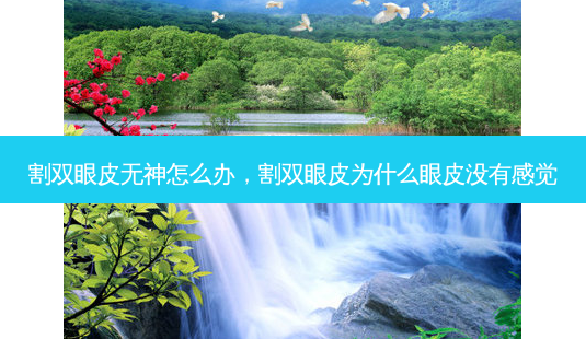 割双眼皮无神怎么办,割双眼皮为什么眼皮没有感觉-第1张图片-容颜讯 割双眼皮无神怎么办,割双眼皮为什么眼皮没有感觉-第1张图片-容颜讯