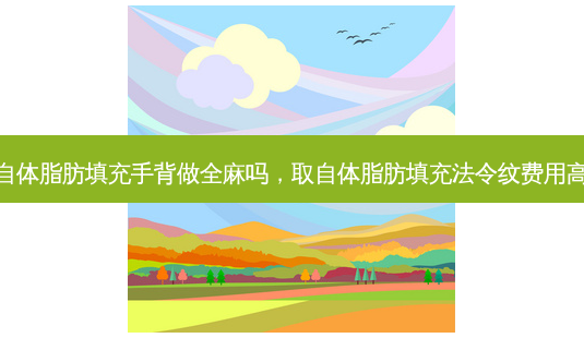 取自体脂肪填充手背做全麻吗,取自体脂肪填充法令纹费用高吗-第1张图片-容颜讯 取自体脂肪填充手背做全麻吗,取自体脂肪填充法令纹费用高吗-第1张图片-容颜讯