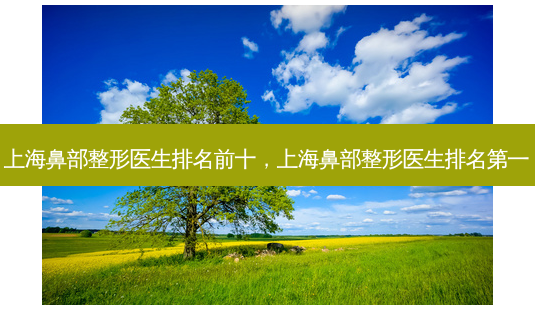 上海鼻部整形医生排名前十,上海鼻部整形医生 *** -第1张图片-容颜讯 上海鼻部整形医生排名前十,上海鼻部整形医生 *** -第1张图片-容颜讯