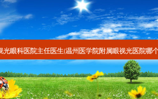 温州眼视光眼科医院主任医生(温州医学院附属眼视光医院哪个医生好)