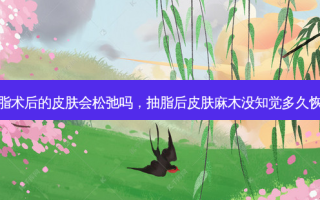 抽脂术后的皮肤会松弛吗，抽脂后皮肤麻木没知觉多久恢复