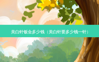 美白针钣金多少钱（美白针要多少钱一针）