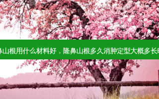 隆鼻山根用什么材料好，隆鼻山根多久消肿定型大概多长时间