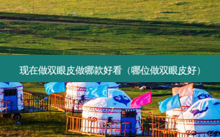 现在做双眼皮做哪款好看（哪位做双眼皮好）