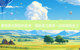 鼻背填充脂肪的危害，脂肪填充鼻背一次能增高多少
