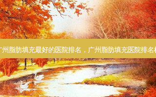 广州脂肪填充 *** 好的医院排名，广州脂肪填充医院排名榜