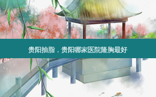 贵阳抽脂，贵阳哪家医院隆胸 *** 好