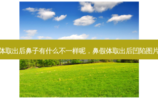 鼻假体取出后鼻子有什么不一样呢，鼻假体取出后凹陷图片真实