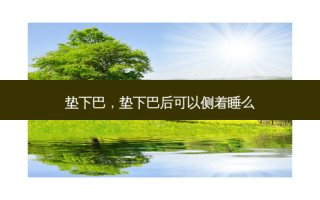 垫下巴，垫下巴后可以侧着睡么