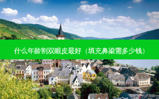 什么年龄割双眼皮好（填充鼻梁需多少钱）