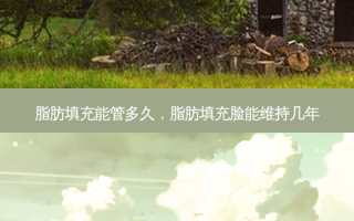 脂肪填充能管多久，脂肪填充脸能维持几年