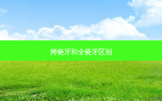 烤瓷牙和全瓷牙区别