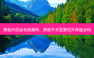 唇裂内切会有疤痕吗，唇裂手术是要切开再缝合吗