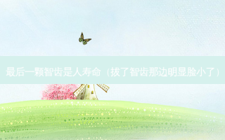 后一颗智齿是人寿命（拔了智齿那边明显脸小了）