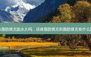 活体脂肪填充能永久吗，活体脂肪填充和脂肪填充有什么区别