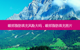 眼部脂肪填充风险大吗，眼部脂肪填充图片