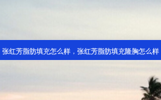 张红芳脂肪填充怎么样，张红芳脂肪填充隆胸怎么样
