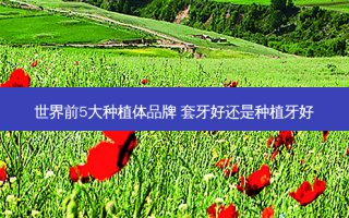 世界前5大种植体品牌 套牙好还是种植牙好