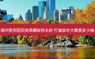 德州整形医院效果哪家排名好 打皱纹针大概要多少钱