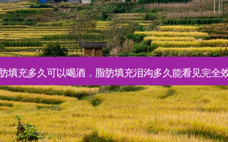 脂肪填充多久可以喝酒，脂肪填充泪沟多久能看见完 *** 果
