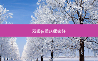 双眼皮重庆哪家好