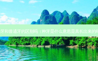 种牙和普通牙的区别吗（种牙是什么意思是真长出来的吗）