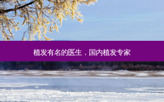 植发有名的医生，国内植发专家