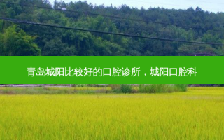 青岛城阳比较好的口腔诊所，城阳口腔科