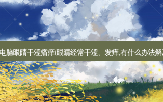 看电脑眼睛干涩痛痒(眼睛经常干涩、发痒,有什么办法解决)
